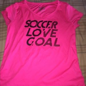 Justice Hot Pink Soccer Shirt ⚽️